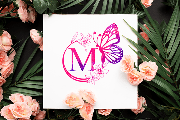 Bianca Flower Monogram Font - Preview 4
