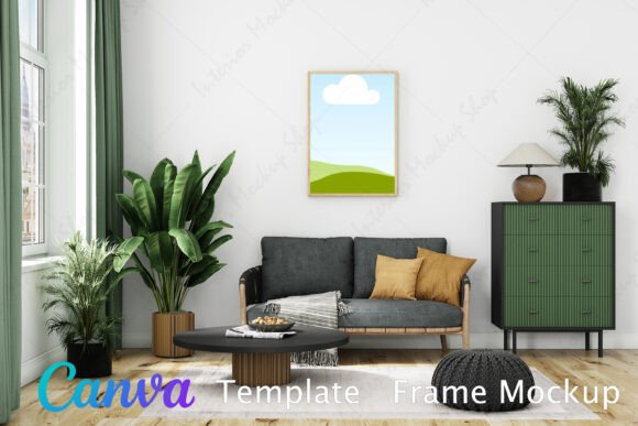 Canva Frame Mockup Living Room - 354