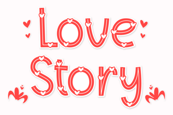 Complete Love Font PNG with transparent background - Preview 3