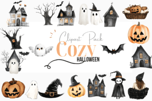Cozy Halloween Clipart Pack Graphic by zerakika.design · Creative Fabrica