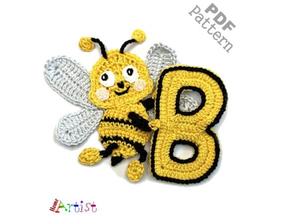 Crochet Animal Alphabet B BEE