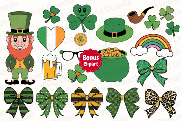 Funny St. Patrick Font PNG with transparent background - Preview 1