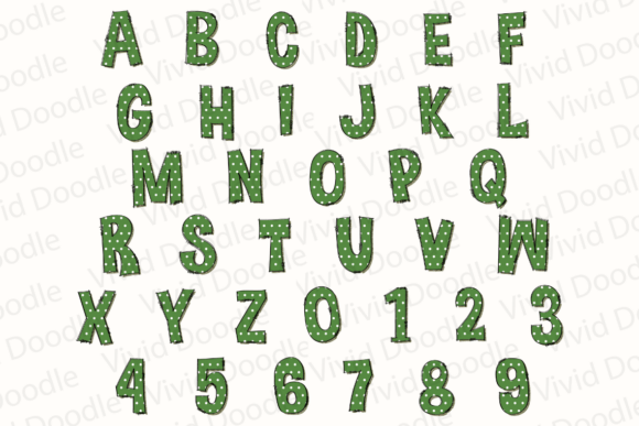 Funny St. Patrick Font PNG with transparent background - Preview 3