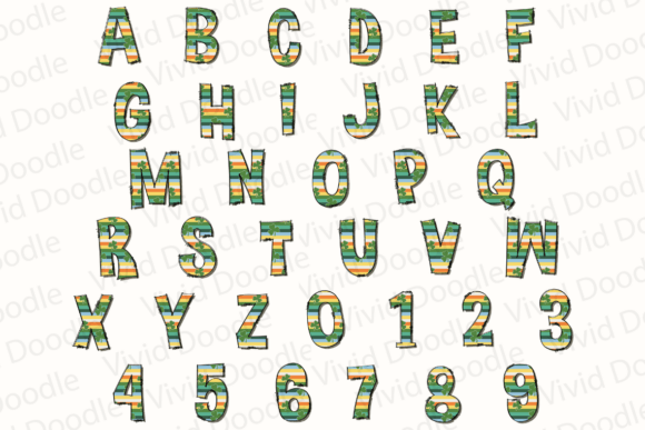 Funny St. Patrick Font PNG with transparent background - Preview 6