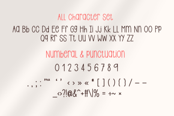 Handmade Farmhouse Font PNG with transparent background - Preview 3