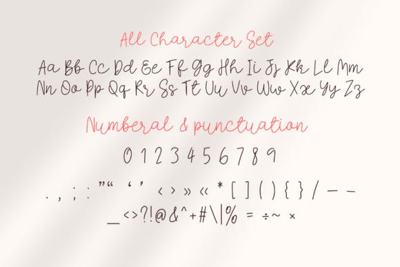 Handmade Farmhouse Font PNG with transparent background - Preview 4