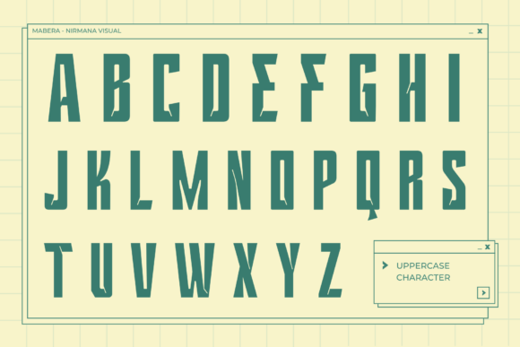 Mabera Font PNG with transparent background - Preview 1