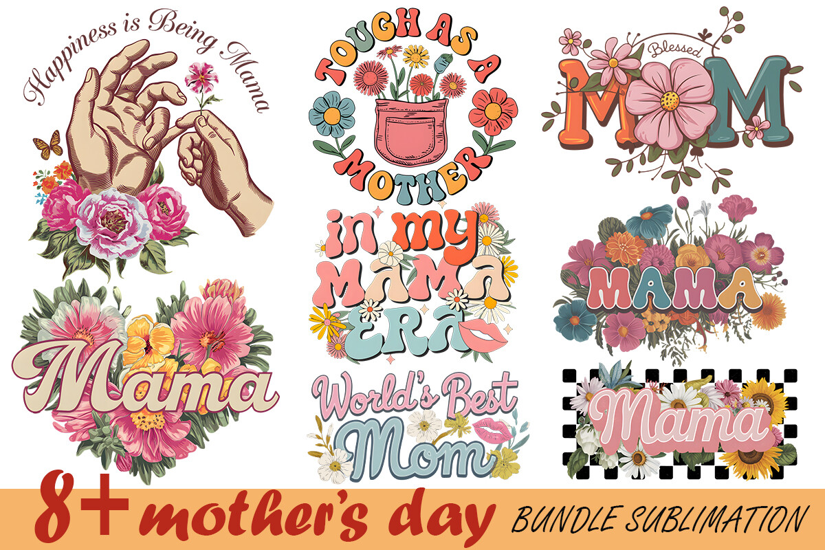 Mother Day Bundle Sublimation Graphic by linhlinhdesign · Creative Fabrica