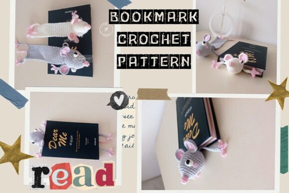Mouse Bookmark Crochet Pattern