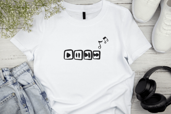 Music Star Doodle Font PNG with transparent background - Preview 2