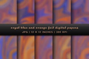 Royal and Blue Orange Foil Backgrounds Graphic by Pugazh Logan ...