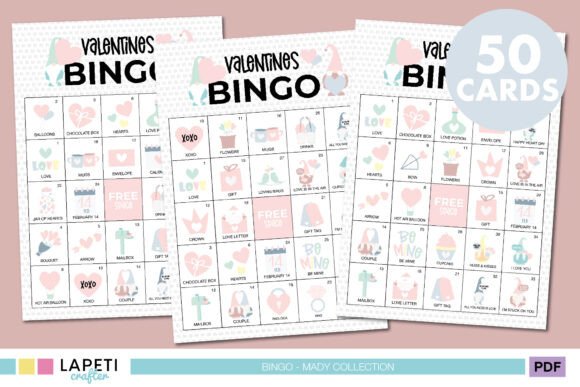 Valentines Bingo Party Game for Kids