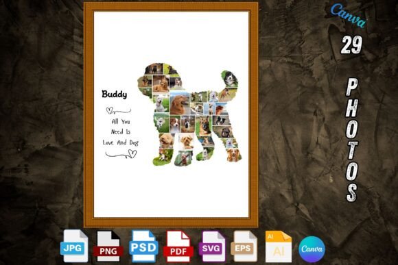 Canva Cockapoo Photo Collage Template