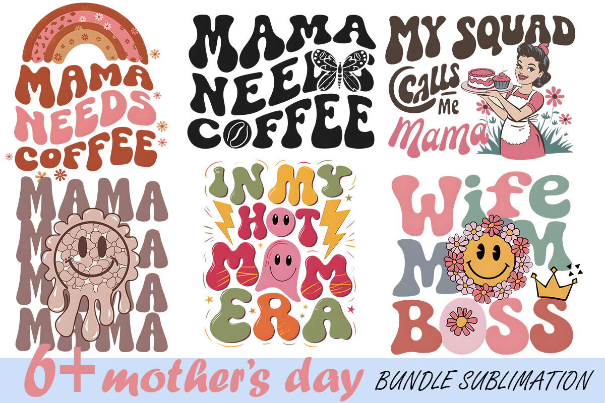 Mother Day Bundle Sublimation6 Graphic by linhlinhdesign · Creative Fabrica