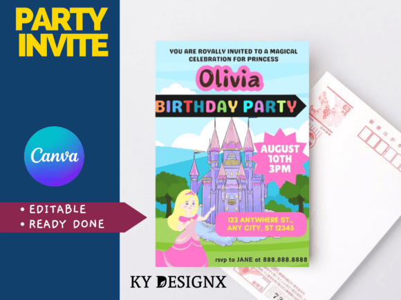 Princess Birthday Party Invitation