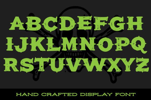 Skullywag Font PNG with transparent background - Preview 1