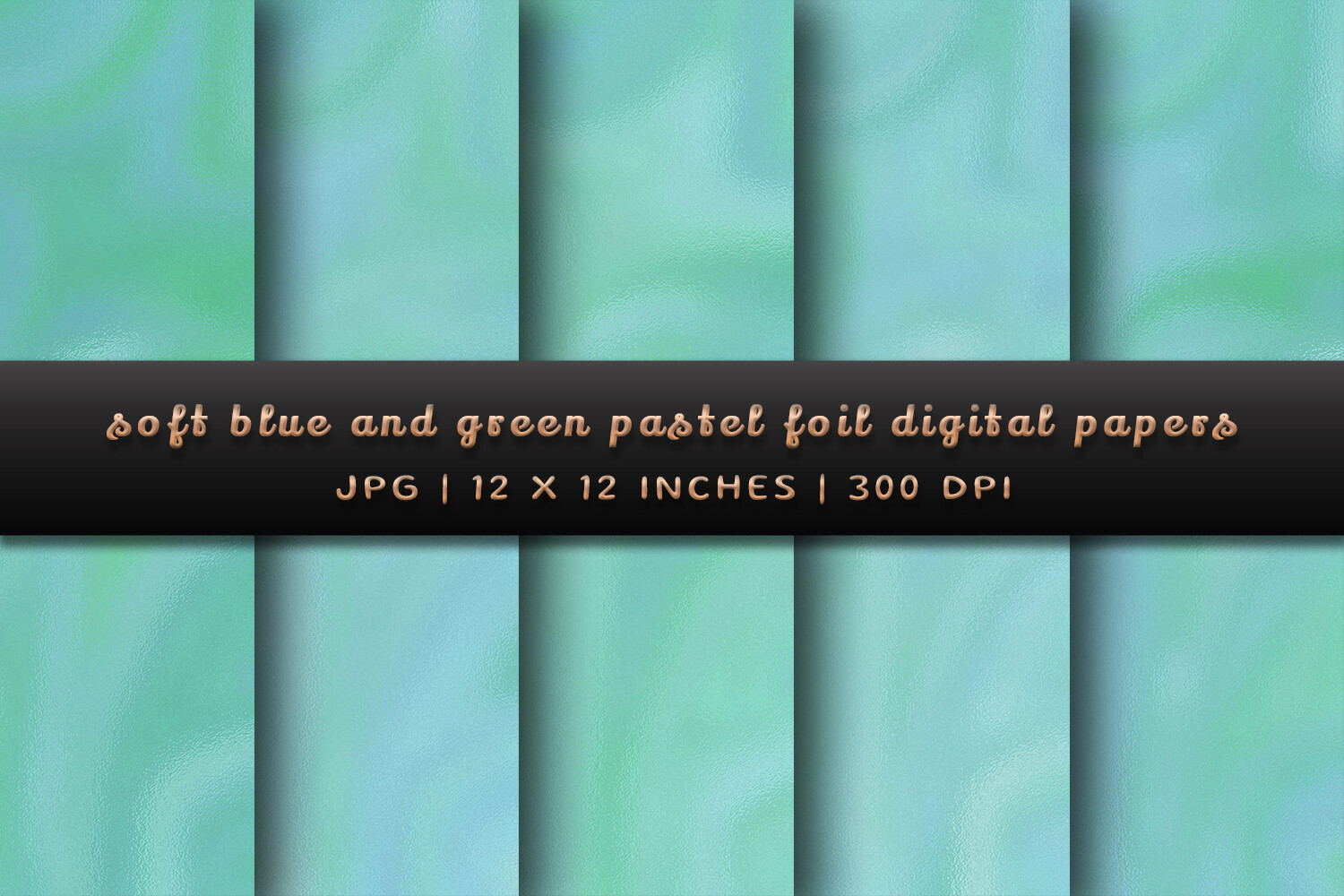 Soft Blue and Green Pastel Foil Papers Graphic by Pugazh Logan ...