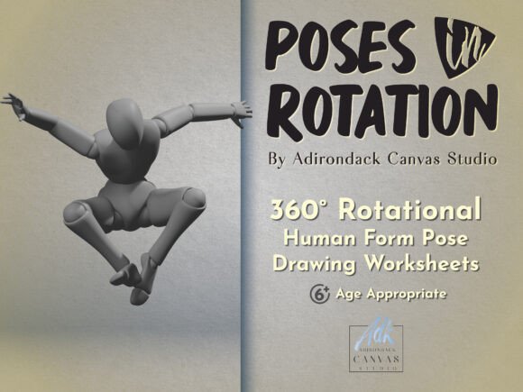 360˚ Rotational Human Form Pose Drawing