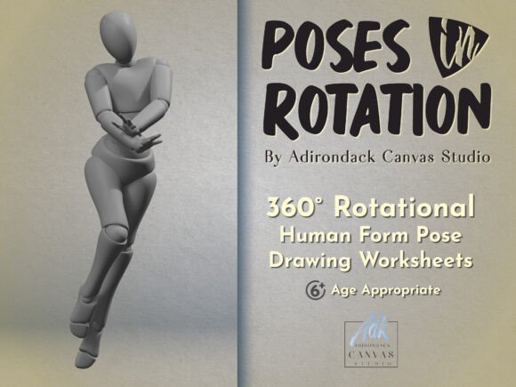 360˚ Rotational Human Form Pose Drawing