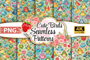 Adorable Birds: Seamless Pattern Pack Graphic by Hassas Arts · Creative ...