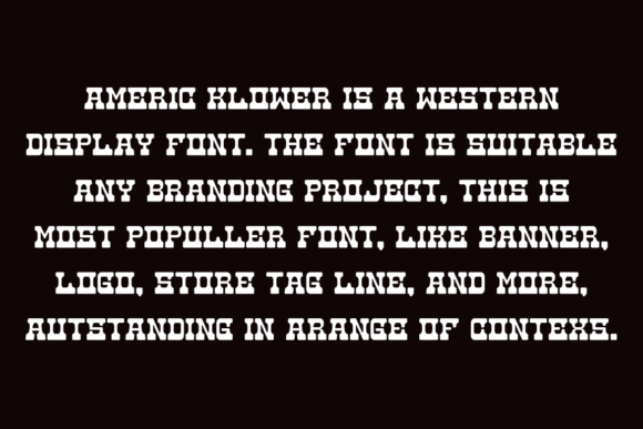 Americ Klower Font - Preview 3