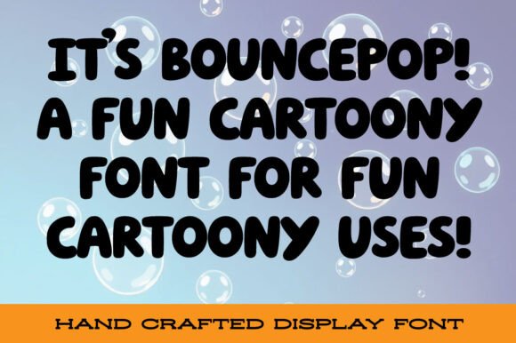 Bouncepop Font PNG with transparent background - Preview 2