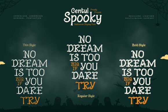 Centul Spooky Font - Preview 1