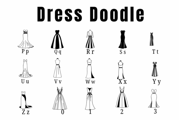 Dress Doodle Font - Preview 2