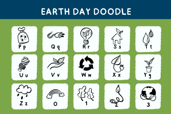 Earth Day Doodle Font - Preview 6
