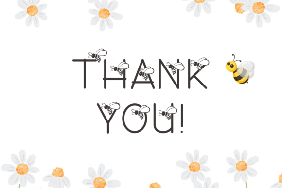 Love Bee Font PNG with transparent background - Preview 4