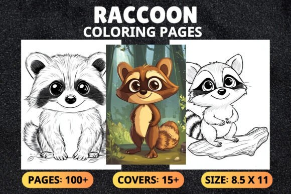 Raccoon Coloring Pages for Kids