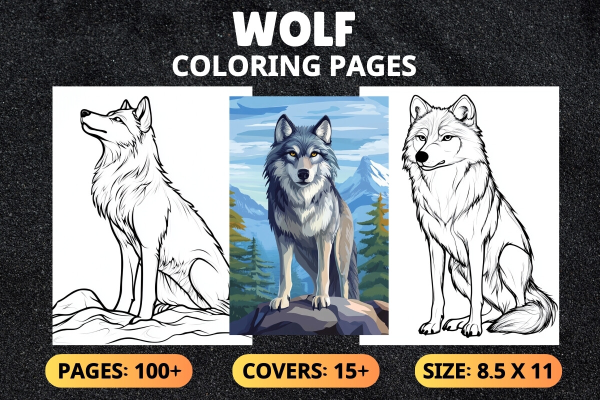 Wolf Coloring Pages for Kids