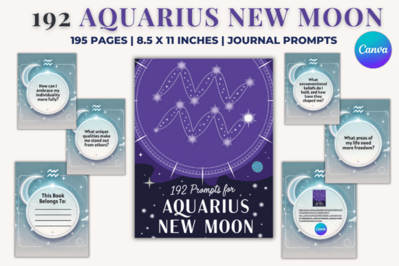 192 Aquarius New Moon Journal Prompts