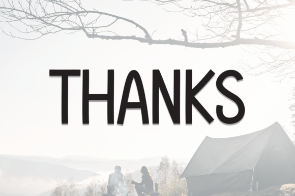 Camping Font - Preview 6