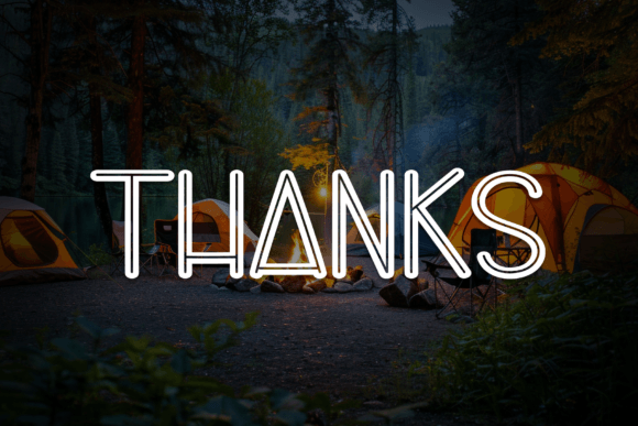 Camping Font - Preview 6