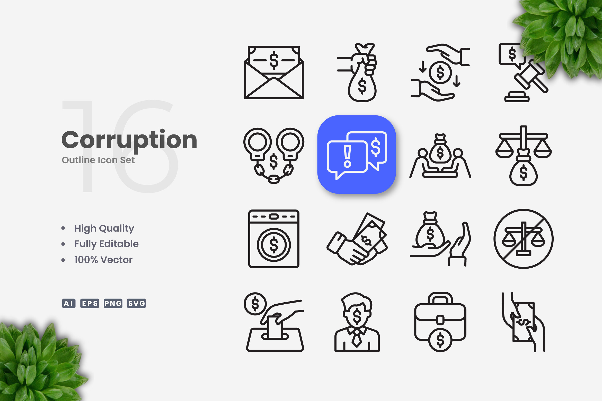 Corruption Icons Graphic by upnowgraphic · Creative Fabrica