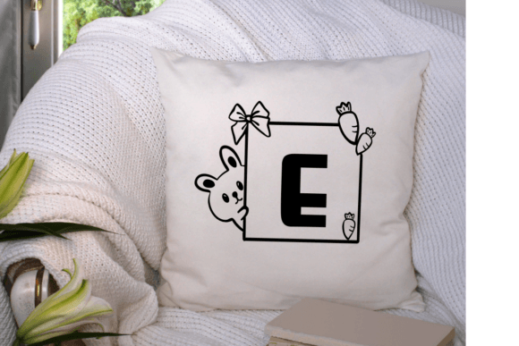 Cute Easter Rabbit Font PNG with transparent background - Preview 6