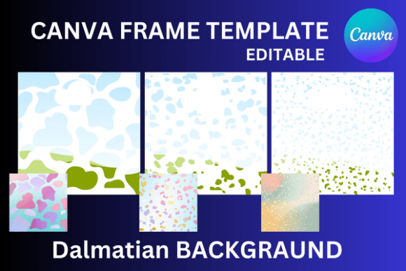 Dalmatian Backgraund Canva Frame