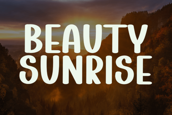Elegant Sunrise Font PNG with transparent background - Preview 6