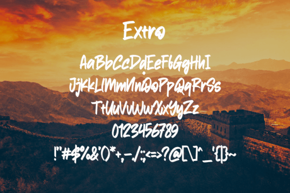 Extro Font - Preview 1