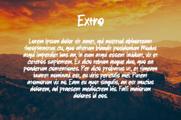 Extro Font - Preview 2