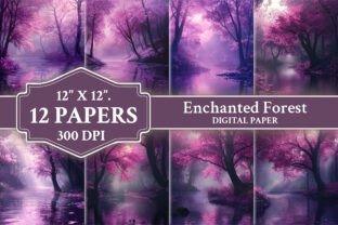 Fantasy Enchanted Forest Backgrounds Graphic by Art Zone · Creative Fabrica