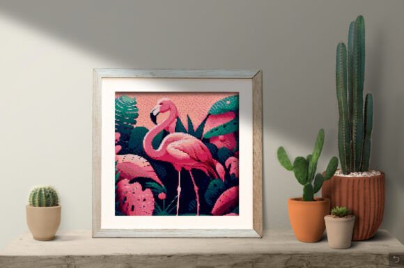 Flamingo Cross Stitch Pattern