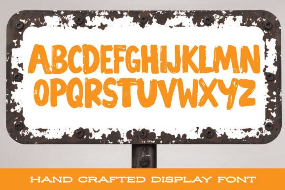 Gravel Road Font PNG with transparent background - Preview 1