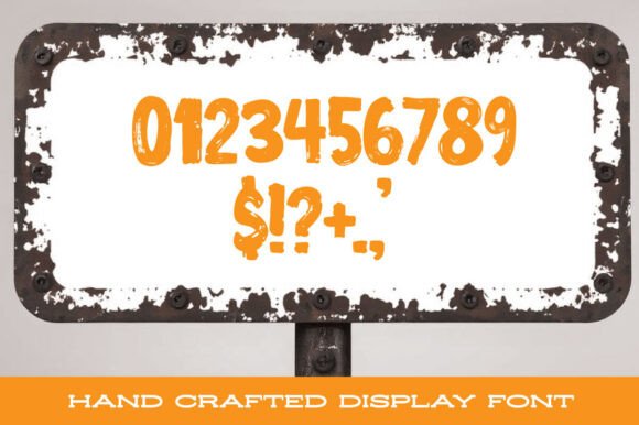 Gravel Road Font PNG with transparent background - Preview 2