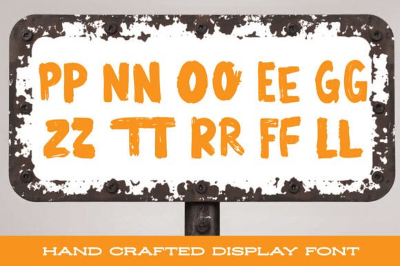 Gravel Road Font PNG with transparent background - Preview 3