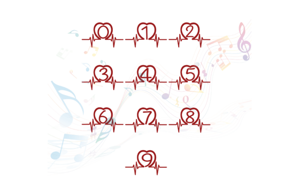 Heart Sound Font PNG with transparent background - Preview 3