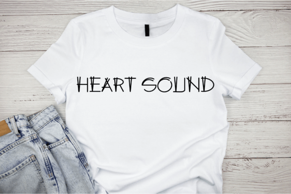 Heart Sound Font PNG with transparent background - Preview 4