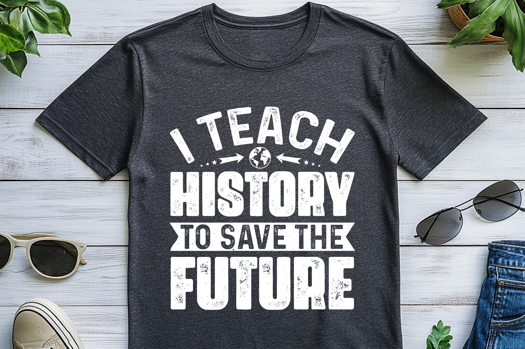 I Teach History to Save the Future Graphic by T-Shirt Design Bundle ...