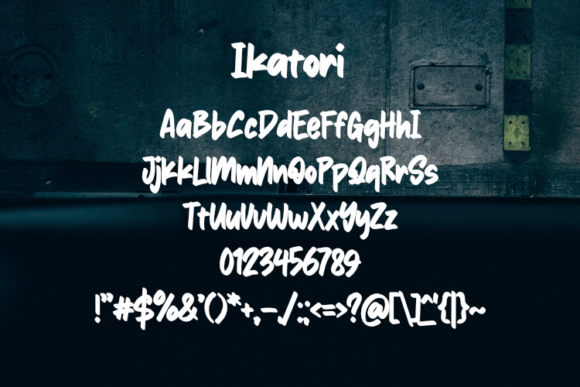 Ikatori Font - Preview 1